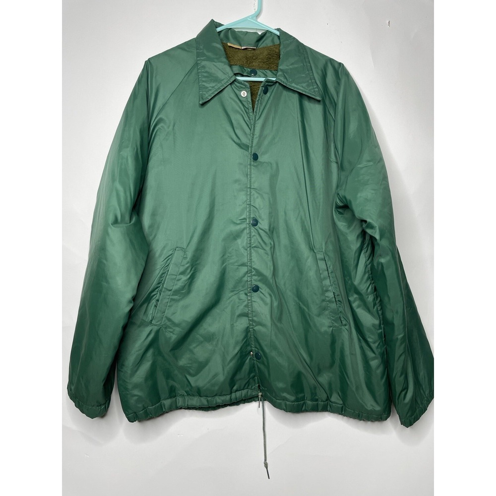 Vintage La-Smart Sportswear Lined Lightweight Jacket‎ Size Large 80s Green